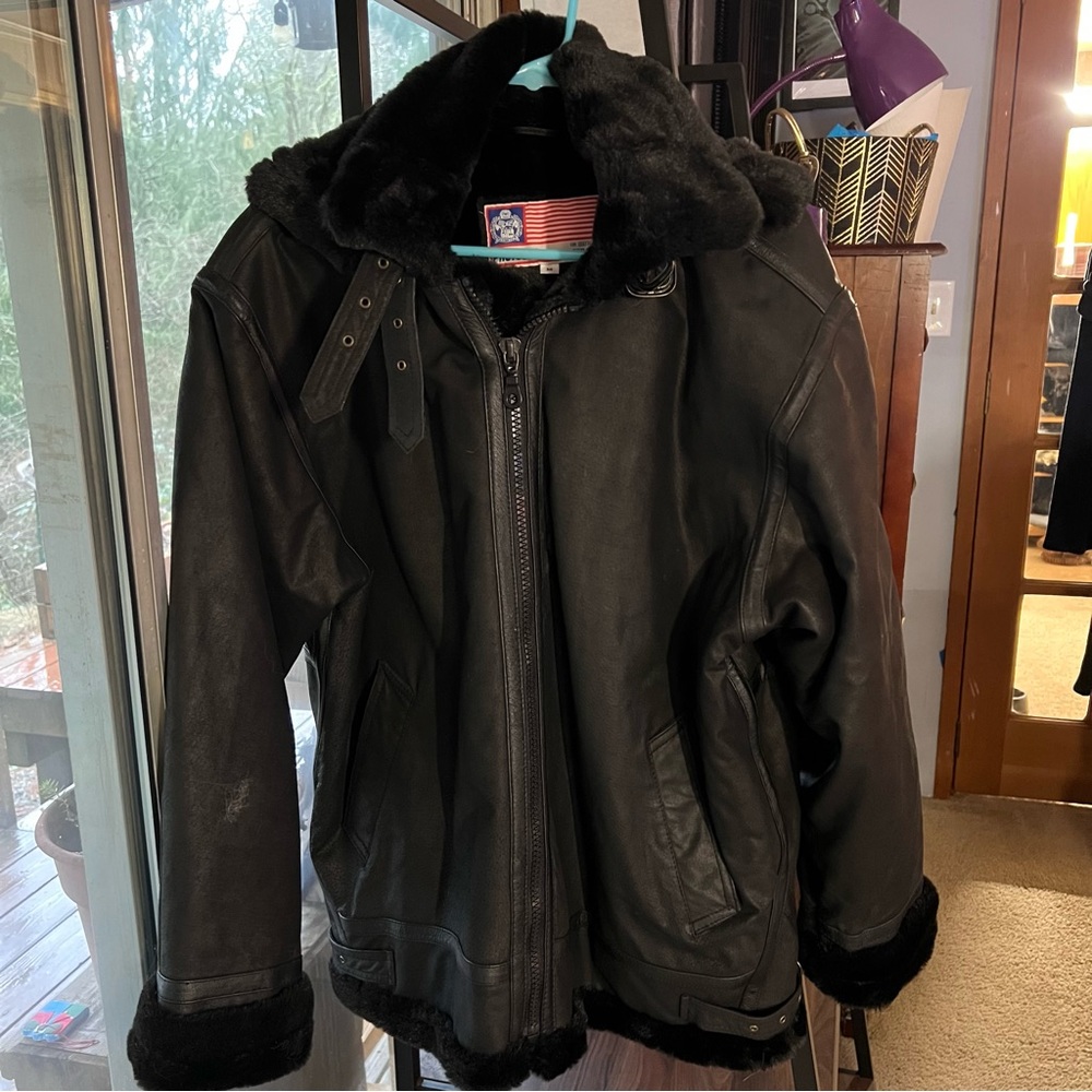 Protocol Black Leather Jacket Size Medium. Perfec… - image 5